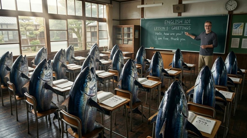 火曜日のレッスン予習：マグロの英語